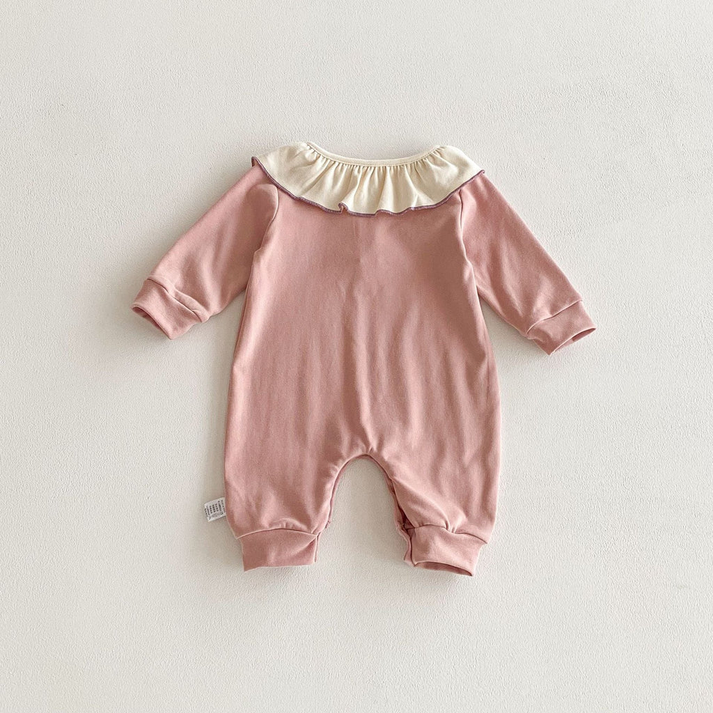 Autumn Arrival Baby Kids Girls Color Patchwork Long-sleeved bodysuit and Rompers – Princess Sister Matching Set